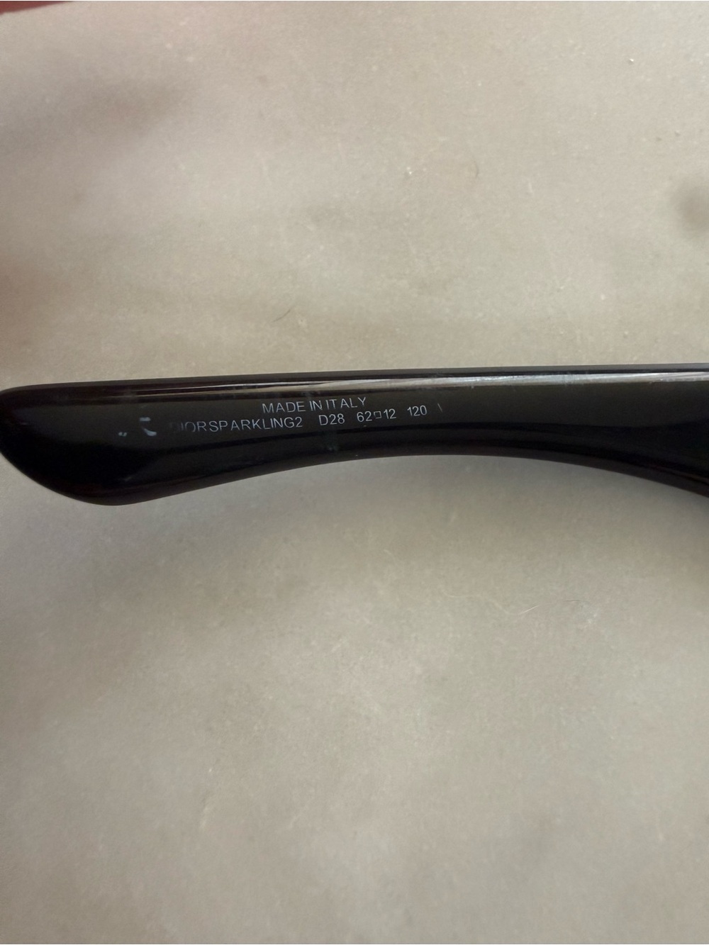 Vintage Dior Black Crystal-Studded Eyeglasses with Logo Accent - Picture 4 of 8